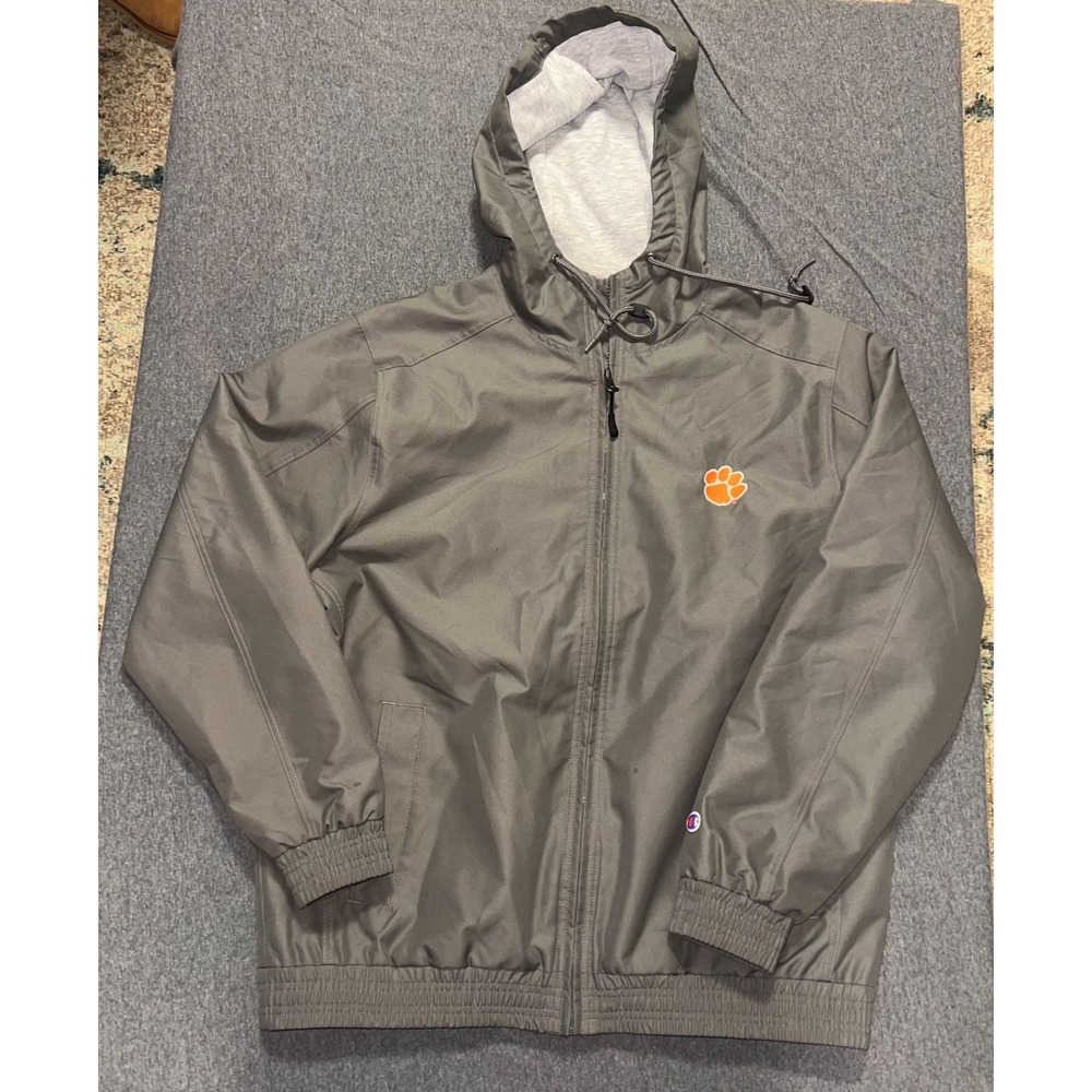 Champion  Tigers Windbreaker Rain Coat Size Medium